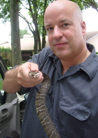 Water Moccasin catcher in Tampa Bay